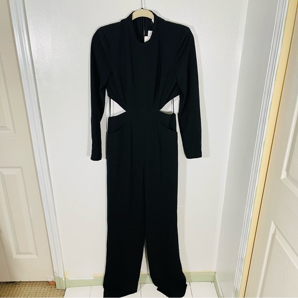 NWT A.L.C. Gabriela Cutout Jumpsuit Long Sleeve Black - Picture 2 of 8
